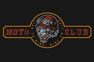 design awesome motorcycle club logo in 24 hours