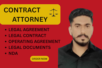 draft and review professional legal contracts, nda, agreements, and terms