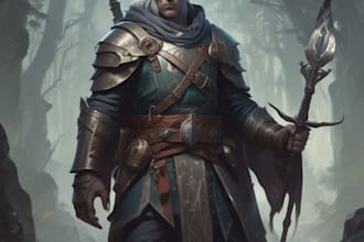 illustrate your d and d character portrait