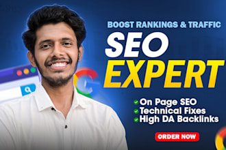 do onpage SEO, technical optimization and backlinks for your website