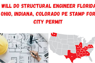 licensed architect, engineer stamp, illinois, california, alabama,texas pe stamp
