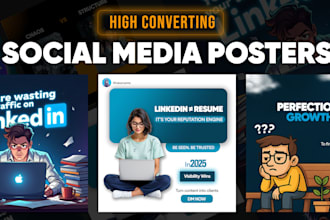 boost your linkedin and instagram with high converting post designs