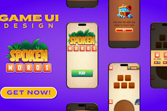 design professional game UI design for your mobile game