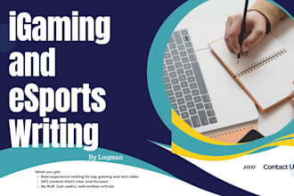 write SEO igaming and esports content for your blog in 24 hours