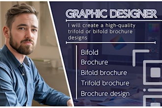 create a high quality trifold or bifold brochure designs