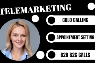 do b2b cold calling, script writing, telemarketing, appointment setting and VA