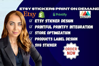 design etsy sticker svg mugs cut die vinyl print on demand for etsy shop seo