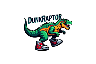 design eye catchy dunk raptor mascot logo with unlimited revisions