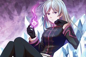 draw illustration in anime or manga style
