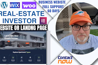 design a real estate website investor website or lead generation with SEO setup