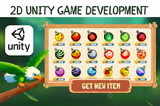 do unity 2d game development mobile game android game video games