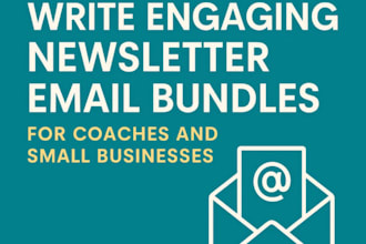 write to engaging newsletter email bundles for coaches and small business