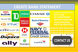 reconcile bank statement PDF to editable format
