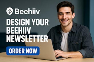 design your beehiiv newsletter, landing page, and automate ai email sequences