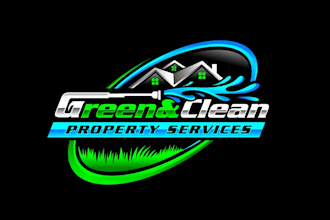 create awesome and gorgeous pressure washing  logo design