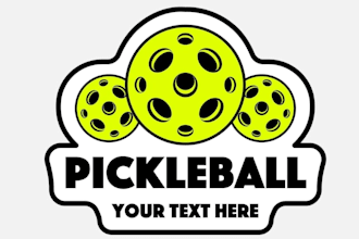 design a creative pickball logo