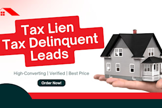 provide tax lien and tax delinquent distressed property leads with skip tracing