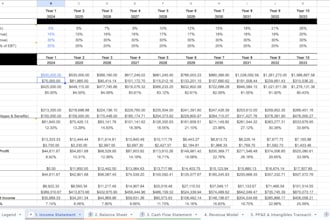 build a financial model