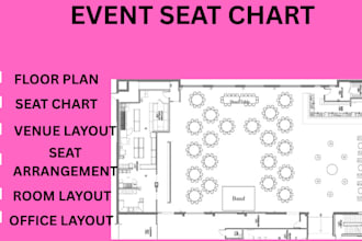 design professional floor plans, event layouts, stadium seating charts for event