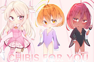 draw cute chibis in anime style