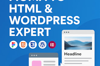 convert figma to HTML CSS or create a wordpress website
