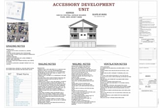 draft architectural 2d floorplan design on autocad and make sections elevations