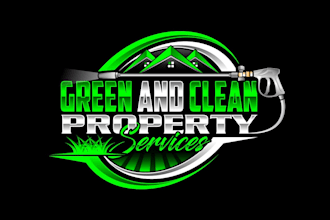 create graceful and fantastic pressure washing logo design