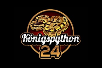 create attractive and imagination python logo design