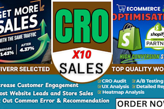 x10 sales conversion rate optimization, cro audit for landing page cro marketing