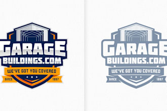 design a custom vintage automotive logo for your garage