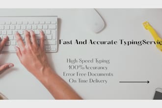 do fast typing jobs, retype scanned documents