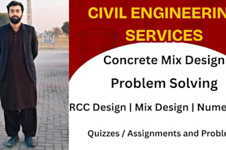 do civil engineering structural problems concrete mix design