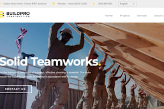 design redesign handyman roofing plumbing cleaning service wix wordpress website