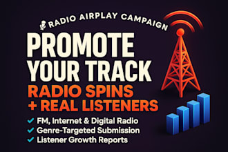 get your music played on real internet and fm radio stations