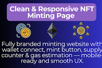 develop an nft minting website with smart contract on ethereum
