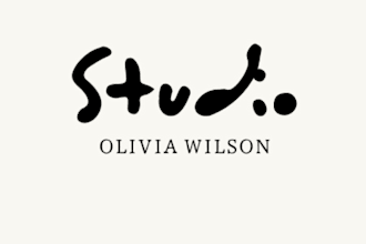 create a modern minimalist signature or abstract logo design