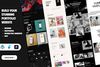build modern and responsive portfolio website