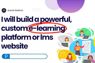 build a powerful, custom elearning platform or lms website
