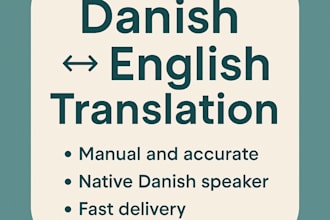 translate danish to english or english to danish