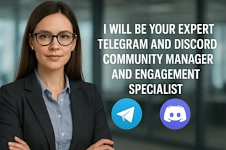 be your expert telegram and discord community manager and engagement specialist