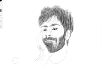 make customise digital sketches for gifts , art , frame