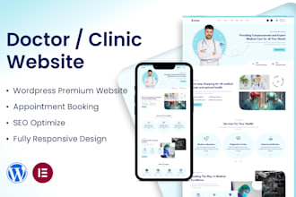 design a doctor or clinic website in wordpress