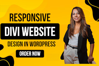 design a fully responsive wordpress website using the divi theme