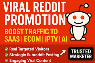 make viral reddit post for business website, promote ecommerce saas iptv ai blog