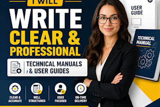 write clear and professional technical manuals and user guides