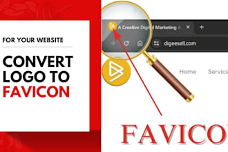 convert your logo into favicon for your website