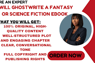 ghostwrite a fantasy or science fiction ebook