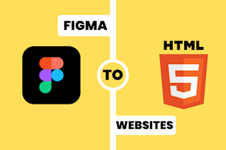 develop static websites, convert PSD or figma to HTML, and figma to wordpress