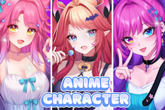 draw anime illustration for your original character, anime pfp and your vtuber