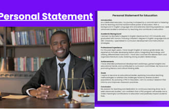 draft or edit medical school personal statement or application